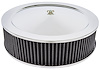 Air Cleaner with Smooth Top 14 in. x 4 in. [Chrome-Plated] - image 1