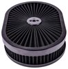 Oval Flow-Thru Air Cleaner Assembly 11.5 in. x 2 in. [Black Trim with Black Filter] - image 2