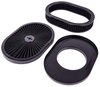 Oval Flow-Thru Air Cleaner Assembly 11.5 in. x 2 in. [Black Trim with Black Filter] - image 3