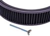 Round Flow-Thru Air Cleaner Assembly 14 in. x 3 in. [Chrome Trim with Black Filter] - image 4