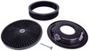 Round Flow-Thru Air Cleaner Assembly 14 in. x 3 in. [Black Trim with Black Filter] - image 2