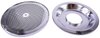 Round Flow-Thru Air Cleaner Assembly 14 in. x 3 in. [Chrome Trim with Black Filter] - image 3