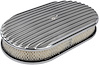 Finned Aluminum Air Cleaner Oval 15 in. L x 8 1/4 in. W x 3 in. H [Polished] - image 1