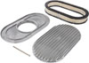 Finned Aluminum Air Cleaner Oval 15 in. L x 8 1/4 in. W x 3 in. H [Polished] - image 3