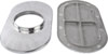 Finned Aluminum Air Cleaner Oval 15 in. L x 8 1/4 in. W x 3 in. H [Polished] - image 4