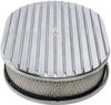 Finned Aluminum Air Cleaner Kit Oval 12 in. L x 8 1/4 in. W x 3 in. H [Polished] - image 2