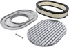 Finned Aluminum Air Cleaner Kit Oval 12 in. L x 8 1/4 in. W x 3 in. H [Polished] - image 3