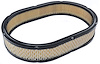 High Flow Paper Filter Element Oval 11 3/8 in. L x 8 1/4 in. W x 2 in. H [White] - image 1