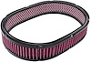 High Flow Oval Washable Filter Element 11 3/8 in. L x 8 1/4 in. W x 2 in. H [Red] - image 1