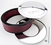 Air Cleaner with Logo 14 in. x 4 in. [Chrome-Plated] - image 2
