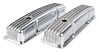 Polished Finned Valve Covers for 1958-1986 Small Block Chevy [Short Design] - image 1