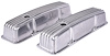 Polished Finned Valve Covers for 1958-1986 Small Block Chevy [Tall Design] - image 1