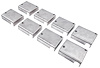 Aluminum Ignition Coil Cover Set for 5.7L, 6.1L, 6.4L Gen III Hemi Engines [Natural Finish] - image 1