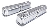 Polished Finned Aluminum Valve Covers for 1964-1992 Small Block Mopar 318, 340, 360 V8