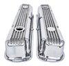 Polished Finned Aluminum Valve Covers for 1964-1992 Small Block Mopar 318, 340, 360 V8 - image 3