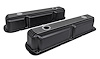 Black Finned Aluminum Valve Covers for 1964-1992 Small Block Mopar 318, 340, 360 V8