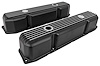 Black Finned Aluminum Valve Covers for 1959-1978 Big Block Mopar 383, 400 V8 & 1966-1978 Big Block Mopar 440 V8 - image 1