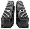 Black Finned Aluminum Valve Covers for 1959-1978 Big Block Mopar 383, 400 V8 & 1966-1978 Big Block Mopar 440 V8 - image 3