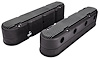 Black Finned Aluminum Valve Covers for GM LS Engines [2-piece Hidden Coil Design] - image 1
