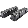 Black Finned Valve Covers for 1958-1986 Small Block Chevy - image 1