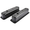 Black Finned Valve Covers for 1987-1997 Small Block Chevy - image 1