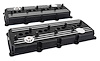 Cast Aluminum Valve Covers for 5.7L, 6.1L, 6.4L Gen III Hemi Engines [Black Finish, Finned] - image 1