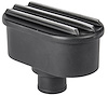 Black Finned Valve Cover Push In Breather - image 1