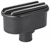 Black Finned Valve Cover Push In Breather - image 2