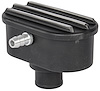 Black Finned Valve Cover Push In Breather with PCV Tube - image 1