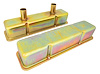 Circle Track Valve Covers for 1958-1986 Small Block Chevy 283, 305, 327, 350, 400 [Zinc Plated] - image 1