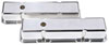 Polished Cast Aluminum Smooth Valve Covers for 1958-1986 Small Block Chevy [Tall Design] - image 2