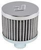 Push-In Valve Cover Breather For 1 in. I.D. Grommet [Chrome] - image 1