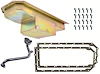 Gen III Hemi Engine Swap Oil Pan Kit for 1963-1975 Mopar A, B, C, and E Body Cars [Center Sump, Gold Zinc Finish] - image 1
