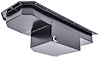Gen III Hemi Engine Swap Oil Pan for 1963-1975 Mopar A, B, C, and E Body Cars [Center Sump, Black Finish] - image 1