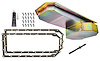 Hemi Oil Pan & Install Kit for 1963-1975 Mopar A, B, C, E Body Cars [Rear Sump, Gold Zinc Finish] - image 1