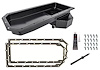 Hemi Oil Pan & Install Kit for 1963-1975 Mopar A, B, C, E Body Cars [Rear Sump, Black Finish] - image 1