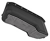 Finned Aluminum Oil Pan for 1980-1985 Small Block Chevy [Right/Passenger Side Dip Stick, Black Finish] - image 1
