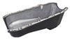 Finned Aluminum Oil Pan for 1980-1985 Small Block Chevy [Right/Passenger Side Dip Stick, Black Finish] - image 2