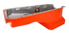 Street & Strip II Oil Pan for 1965-1990 Big Block Chevy [2-Piece Rear Main, Orange Finish] - image 1
