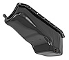 Stock Replacement Oil Pan for 1980-1985 Chevy Small Block Engines w/Right Hand Dip Stick & 2-Piece Rear Main Seal [Black] - image 1