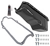 Stock Replacement Oil Pan Kit for 1980-1985 Chevy Small Block Engines w/Right Hand Dip Stick & 2-Piece Rear Main Seal [Black] - image 1