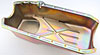 Stock Replacement Oil Pan for 1955-1979 Chevy Small Block Engines w/Left Hand Dip Stick & 2-Piece Rear Main Seal [Gold Zinc] - image 3