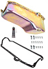 Stock Replacement Oil Pan Kit for 1955-1979 Chevy Small Block Engines w/Left Hand Dip Stick & 2-Piece Rear Main Seal [Gold Zinc] - image 1