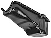 Stock Replacement Oil Pan for 1955-1979 Chevy Small Block Engines w/Left Hand Dip Stick & 2-Piece Rear Main Seal [Black] - image 1