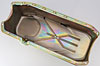 Stock Replacement Oil Pan for 1980-1985 Chevy Small Block Engines w/Right Hand Dip Stick & 2-Piece Rear Main Seal [Gold Zinc] - image 3