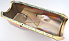 Stock-Style Replacement Oil Pan for 1965-1990 Big Block Chevy Mark IV [Gold Zinc Dichromate Finish] - image 3