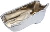 Stock Replacement Oil Pan for 1955-1979 Chevy Small Block Engines w/Left Hand Dip Stick & 2-Piece Rear Main Seal [Chrome] - image 2
