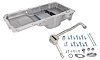 Retrofit Oil Pan for GM LS Series Turbo Engine Swaps with 1/2 NPT Turbo Oil Drain Back Ports [Cast Aluminum, Satin]