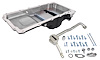 Retrofit Oil Pan for GM LS Series Turbo Engine Swaps with 1/2 NPT Turbo Oil Drain Back Ports [Cast Aluminum, Black]