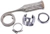 Braided Hose Sleeving Kit with Clamps [Chrome Hose Clamp Covers] - image 2